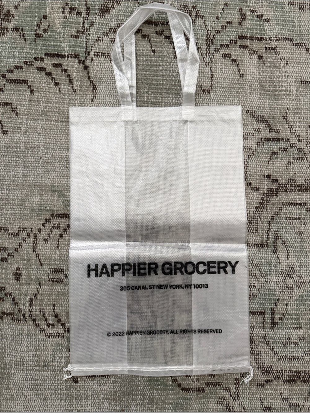 Happier Grocery Logo Plastic Tote